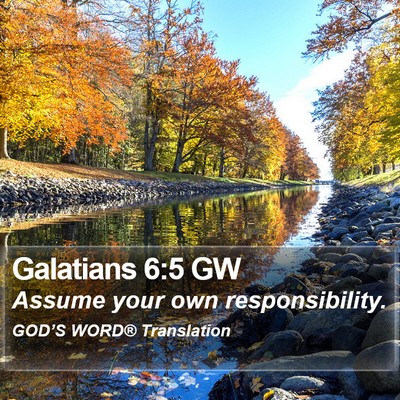 Galatians 6:5 GW Bible Verse Image