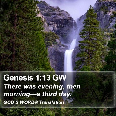 Genesis 1:13 GW Bible Verse Image
