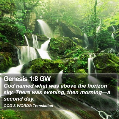 Genesis 1:8 GW Bible Verse Image