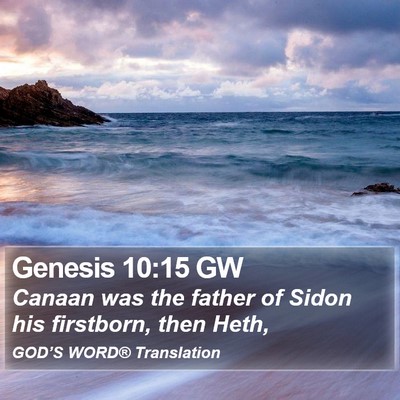 Genesis 10:15 GW Bible Verse Image