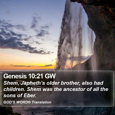 Genesis 10:21 GW Bible Verse Image
