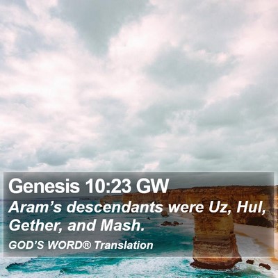 Genesis 10:23 GW Bible Verse Image