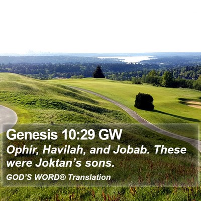 Genesis 10:29 GW Bible Verse Image