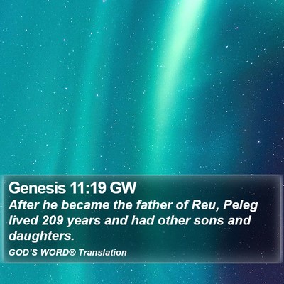 Genesis 11:19 GW Bible Verse Image