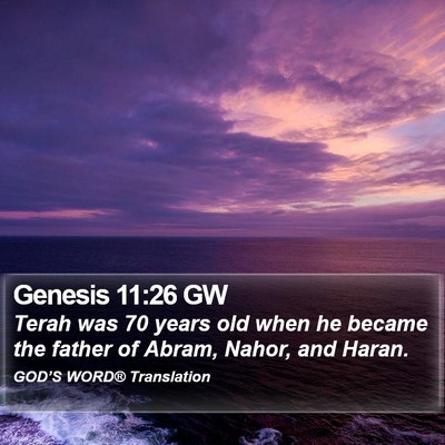 Genesis 11:26 GW Bible Verse Image