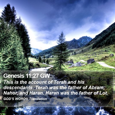 Genesis 11:27 GW Bible Verse Image