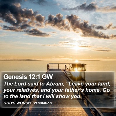 Genesis 12:1 GW Bible Verse Image