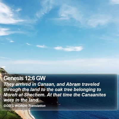 Genesis 12:6 GW Bible Verse Image