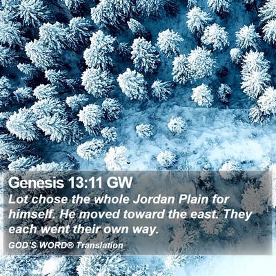 Genesis 13:11 GW Bible Verse Image
