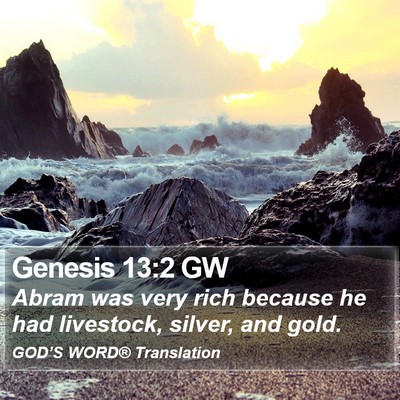 Genesis 13:2 GW Bible Verse Image