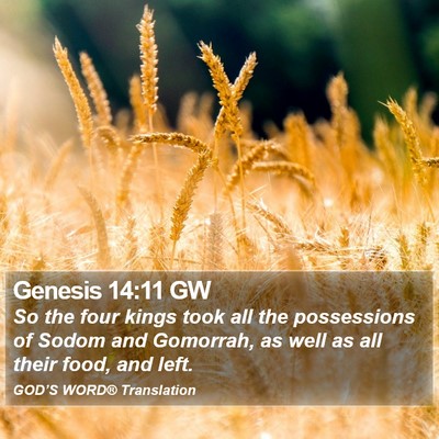 Genesis 14:11 GW Bible Verse Image