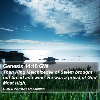 Genesis 14:18 GW Bible Verse Image