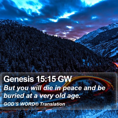Genesis 15:15 GW Bible Verse Image