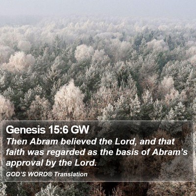 Genesis 15:6 GW Bible Verse Image