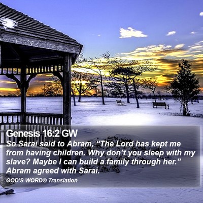 Genesis 16:2 GW Bible Verse Image