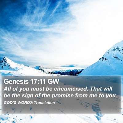 Genesis 17:11 GW Bible Verse Image