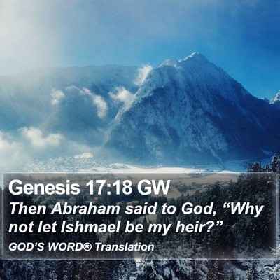 Genesis 17:18 GW Bible Verse Image