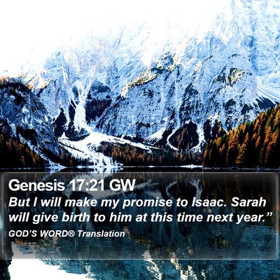 Genesis 17:21 GW Bible Verse Image