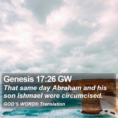 Genesis 17:26 GW Bible Verse Image