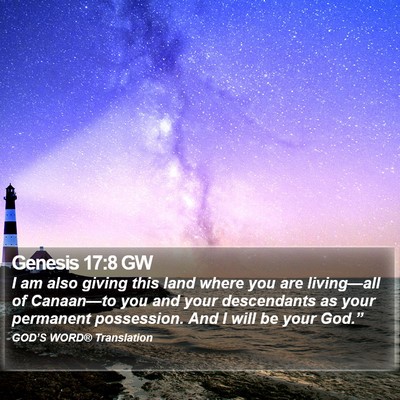 Genesis 17:8 GW Bible Verse Image