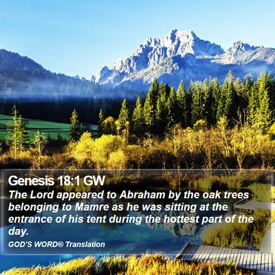 Genesis 18:1 GW Bible Verse Image