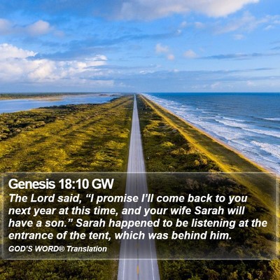 Genesis 18:10 GW Bible Verse Image