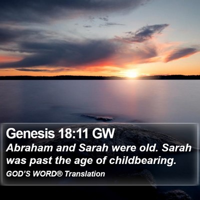 Genesis 18:11 GW Bible Verse Image