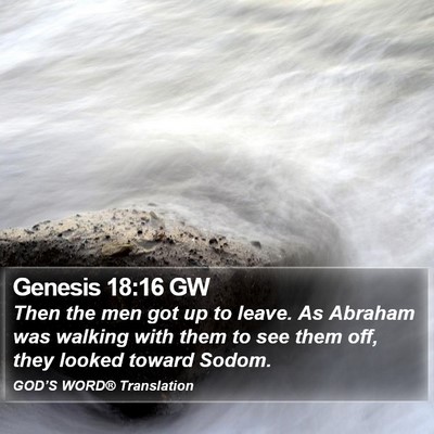 Genesis 18:16 GW Bible Verse Image