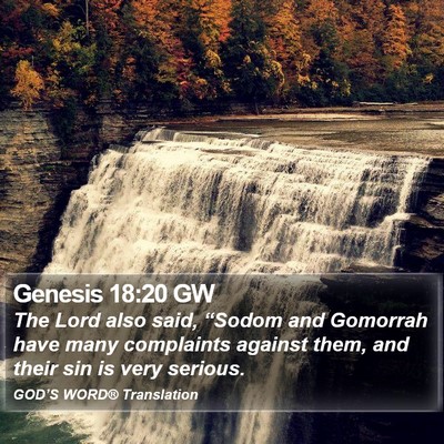 Genesis 18:20 GW Bible Verse Image