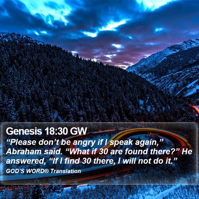 Genesis 18:30 GW Bible Verse Image