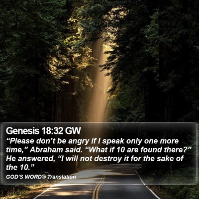 Genesis 18:32 GW Bible Verse Image