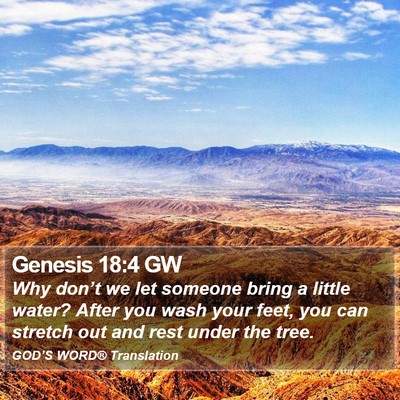 Genesis 18:4 GW Bible Verse Image
