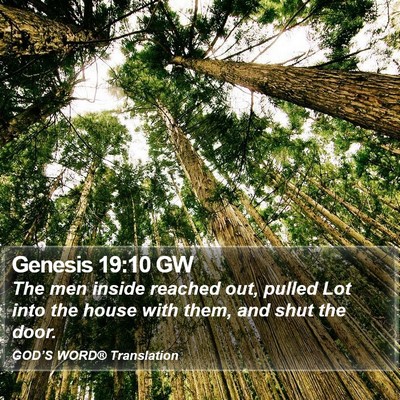 Genesis 19:10 GW Bible Verse Image