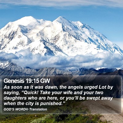 Genesis 19:15 GW Bible Verse Image