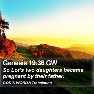Genesis 19:36 GW Bible Verse Image