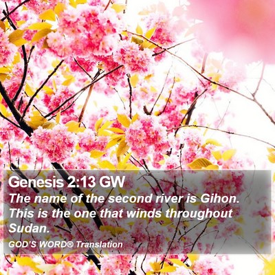 Genesis 2:13 GW Bible Verse Image