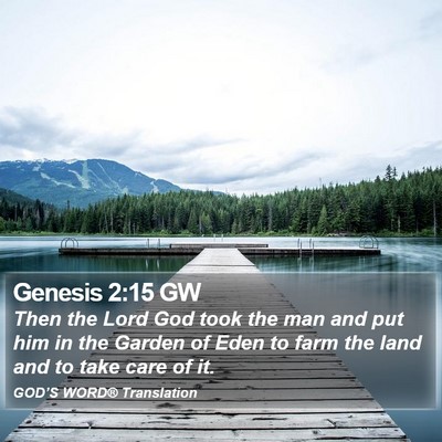 Genesis 2:15 GW Bible Verse Image