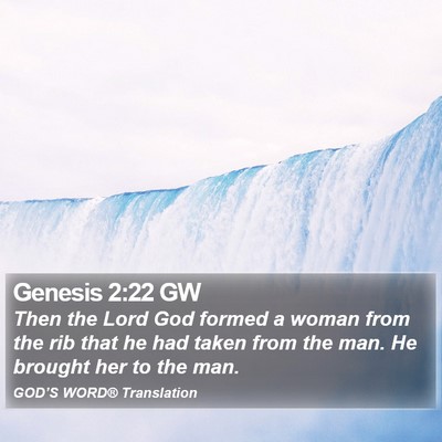 Genesis 2:22 GW Bible Verse Image