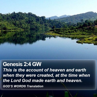 Genesis 2:4 GW Bible Verse Image