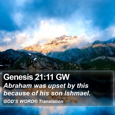 Genesis 21:11 GW Bible Verse Image