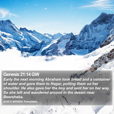 Genesis 21:14 GW Bible Verse Image