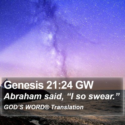 Genesis 21:24 GW Bible Verse Image