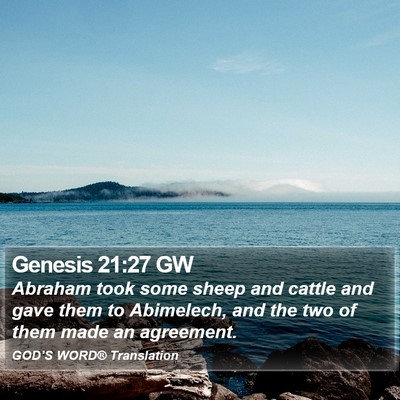 Genesis 21:27 GW Bible Verse Image