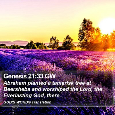 Genesis 21:33 GW Bible Verse Image