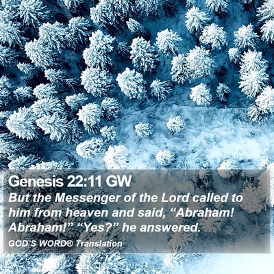 Genesis 22:11 GW Bible Verse Image