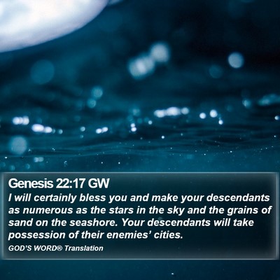 Genesis 22:17 GW Bible Verse Image