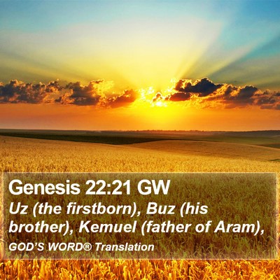Genesis 22:21 GW Bible Verse Image