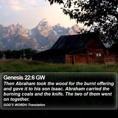 Genesis 22:6 GW Bible Verse Image