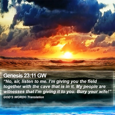 Genesis 23:11 GW Bible Verse Image
