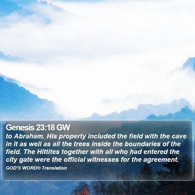 Genesis 23:18 GW Bible Verse Image